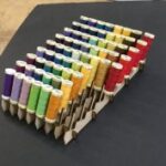 Laser Cut Bobbin Rack Sewing Thread Organizer SVG File