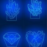 Laser Cut Diamond 3D Acrylic Lamps Template Free Vector