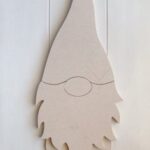 Laser Cut Christmas Gnome Ornament Free Vector
