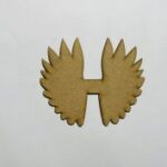 Laser Cut Unfinished Angel Wings Wood Cutout Free Vector