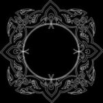Round Mirror Frame dxf File