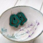 Wooden earrings Free Vector