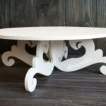 Laser Cut Round Wooden Cake Stand