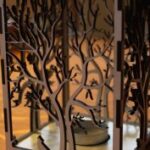 Wooden Candle Holder Laser Cut DXF File