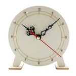 Laser Cut DIY Wooden Clock Wooden Clock Assembly Kit Practical Educational Toy For Kids Baby