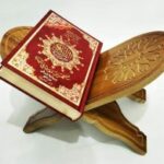Laser Cut Quran Holder Book Stand Rihal Rehal Wooden CNC Router Carved DXF File