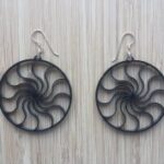 Laser Cut Acrylic Earrings DXF File