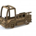 Laser Cut DIY Car Shaped Beds For Toddlers Free Vector