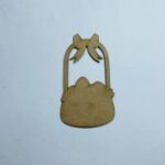Laser Cut Easter Basket Shape Unfinished Wood Cutout Free Vector