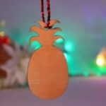 Laser Cut Pineapple Christmas Ornament Free Vector