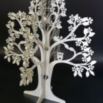 Laser Cut Decor Tree Jewelry Stand Free Vector