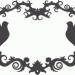 Decor Birds Frame DXF File