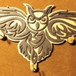 Laser Cut Owl Key Holder Free Vector