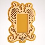 Laser Cut Mirror Frame Wall Decor DXF File