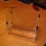Laser Cut Business Card Stand DXF File