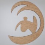 Laser Cut Surfer Unfinished Wood Shape Free Vector