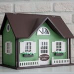 Laser Cut House Shaped Lamp Night Light Free Vector