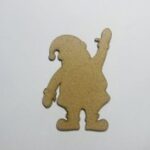 Laser Cut Santa Claus Shape Wood Cutout Free Vector