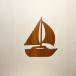 Laser Cut Wooden Boat Cutout Craft Free Vector
