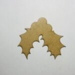 Laser Cut Holly Berry Christmas Decor Wooden Cutout Decor Craft Free Vector