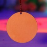 Laser Cut Round Christmas Ornament Circle Unfinished Wood Cutout Shape Free Vector