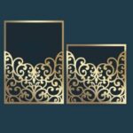 Laser Cut Wedding Invitation Design SVG File