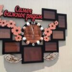 Laser Cut Family Photo Frame With Clock DXF File
