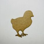 Laser Cut Unfinished Wood Baby Chick Cutout Free Vector