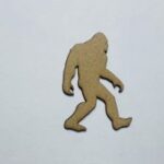 Laser Cut Wood Bigfoot Cutout Bigfoot Shape Free Vector