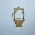 Laser Cut Easter Basket Wood Cutout Unfinished Craft Free Vector