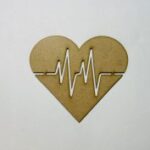 Laser Cut Heartbeat Unfinished Wood Cutout Shape Free Vector