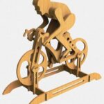Laser Cut Racing Bike Racer Bicycle DXF File