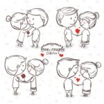 Valentine Day 14th February Laser Engraving Ideas Free Vector