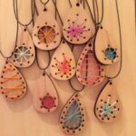 Laser Cut Wood Craft Jewelry Pendants Earrings DXF File