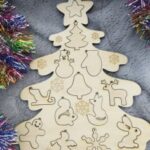 Laser Cut Christmas Tree Decor Templates Free Vector