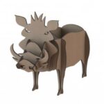 Laser Cut Boar TV Remote Controller Stand Holder Free Vector