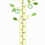 Laser Cut Tree Growth Chart Kids Height Chart Free Vector