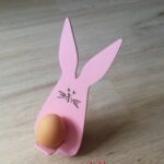 Laser Cut Easter Egg Holder Bunny Free Vector