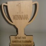 Laser Cut Trophy Cup 6mm Plywood DXF File