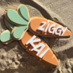 Laser Cut Personalized Easter Carrot Name Tag