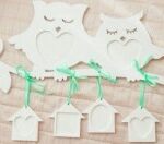 Owls on the Branch Photo Frame Free Vector