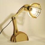 Laser Cut Plywood Lamp DXF File