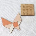 Laser Cut Tangram Puzzle Brain Training Geometry Toy For Kids Free Vector