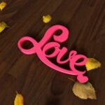 Laser Cut Love Heart Decor Free Vector