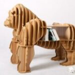 Gorilla Bookshelf 3D Puzzle DXF File