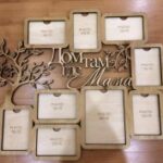 Laser Cut Family Wooden Photo Frames Free Vector
