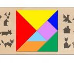 Laser Cut Tangram Board Free Vector