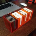 Laser Cut Desktop Business Card Holder DXF File