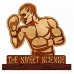 Laser Cut Boxing Wooden Trophy Free Vector
