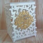 Laser Cut Butterfly Wedding Card Box Free Vector